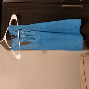 Sheer Blue Tank Top
